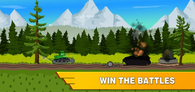 Tank Battle War 2d: vs Boss APK screenshot 1