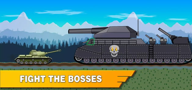 Tank Battle War 2d: vs Boss APK screenshot 1