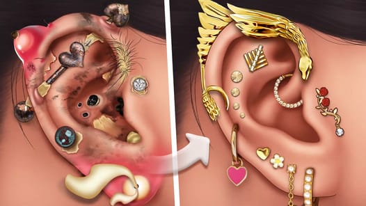 Ear Salon ASMR Ear Wax& Tattoo APK screenshot 1