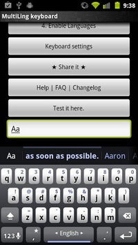 MultiLing Keyboard APK screenshot 1 MultiLing Keyboard APK screenshot 1