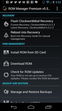 ROM Manager APK screenshot 1 ROM Manager APK screenshot 1