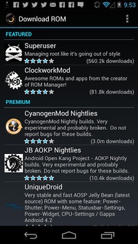 ROM Manager APK screenshot 1 ROM Manager APK screenshot 1