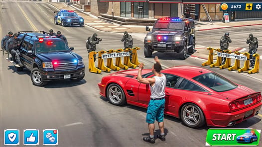 Highway Police Chase Cop Games APK screenshot 1
