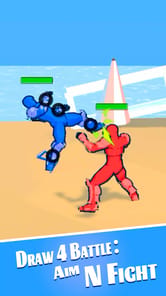 Draw 4 Battle: Aim N Fight APK screenshot 1