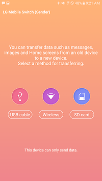 LG Mobile Switch (Sender) APK screenshot 1 LG Mobile Switch (Sender) APK screenshot 1