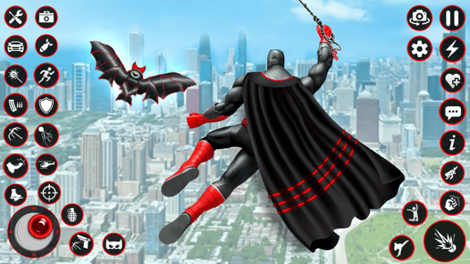 Bat Hero Dark Crime City Game APK screenshot 1