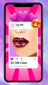 Lip Art Makeup Beauty Game APK screenshot 1