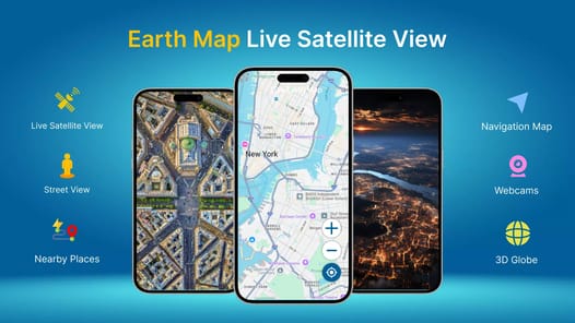 Earth Map: Live Satellite View APK screenshot 1