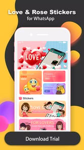 Love Rose GIF Stickers APK screenshot 1