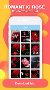 Love Rose GIF Stickers APK screenshot 1