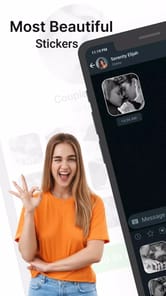 Romantic Kiss Stickers APK screenshot 1