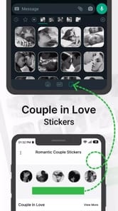 Romantic Kiss Stickers APK screenshot 1