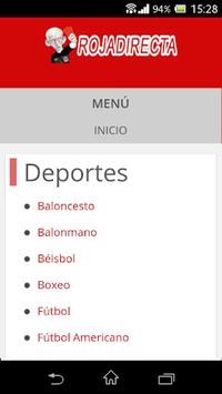 Roja Directa Futbol APK screenshot 1