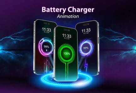 Battery Charger Animation Art APK screenshot 1