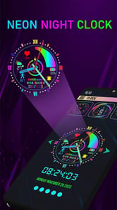Neon Digital Clock Smart Watch APK screenshot 1