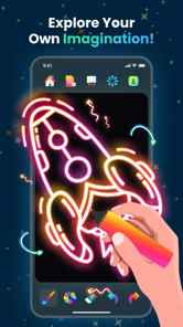 Magic Doodle: Glow Art Drawing APK screenshot 1