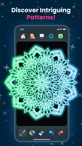 Magic Doodle: Glow Art Drawing APK screenshot 1