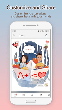 MomentCam Cartoons & Stickers APK screenshot 1