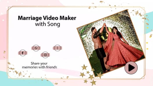 Marriage video maker with song APK screenshot 1