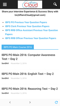 AffairsCloud - Current Affairs for Govt Exams APK screenshot 1