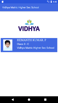 Vidhya Matric School APK screenshot 1