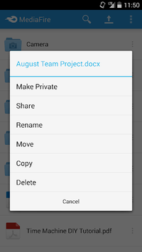 MediaFire APK screenshot 1
