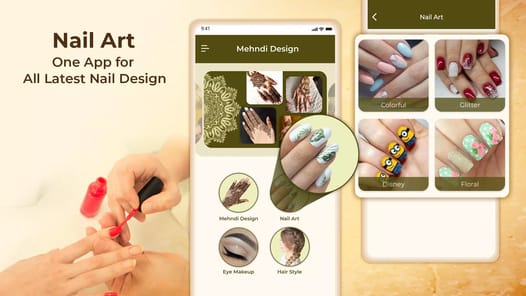 Mehndi Design 2025: Nail Art APK screenshot 1