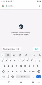 G Web: Focus Internet Browser APK screenshot 1