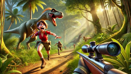 Dinosaur Hunting Games 3D 2023 APK screenshot 1