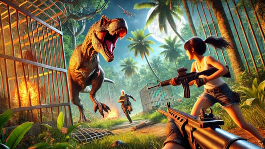 Dinosaur Hunting Games 3D 2023 APK screenshot 1