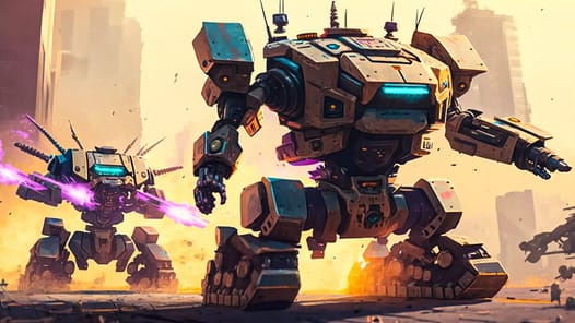 Robot War Robot Shooting Games APK screenshot 1