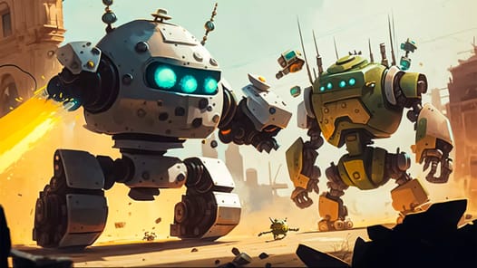 Robot War Robot Shooting Games APK screenshot 1