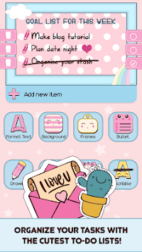 Cute Sticky Notes Widget APK screenshot 1