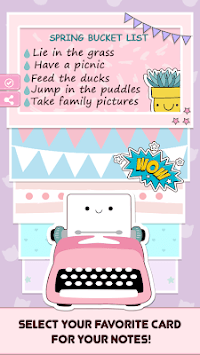 Cute Sticky Notes Widget APK screenshot 1