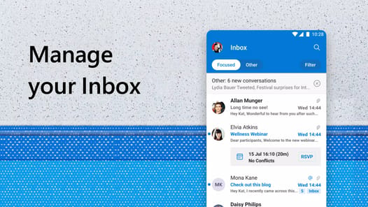 Microsoft Outlook Lite: Email APK screenshot 1
