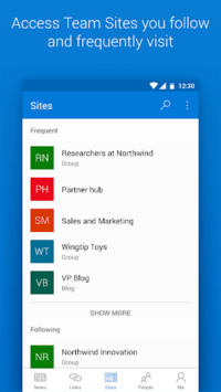 Microsoft SharePoint APK screenshot 1 Microsoft SharePoint APK screenshot 1