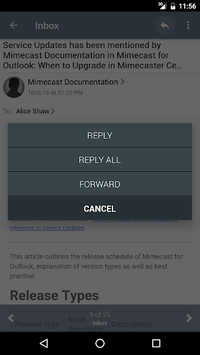 Mimecast Mobile APK screenshot 1 Mimecast Mobile APK screenshot 1