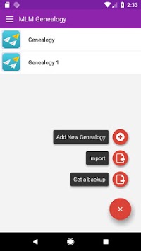MLM Genealogy - Mind Map APK screenshot 1
