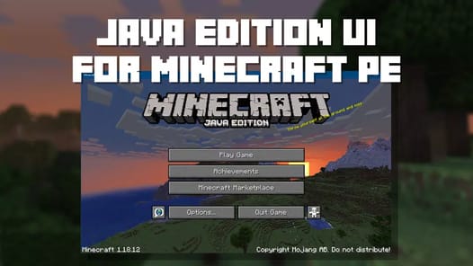 Java Edition UI for Minecraft APK screenshot 1