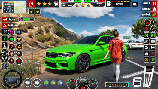 US Car Parking School Car Game APK screenshot 1