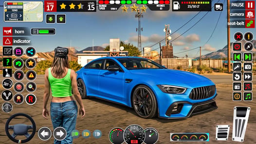 US Car Parking School Car Game APK screenshot 1