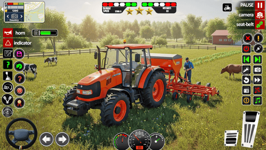 Indian Tractor Games Simulator APK screenshot 1