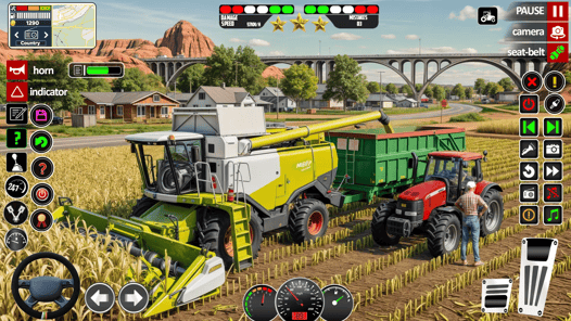 Indian Tractor Games Simulator APK screenshot 1