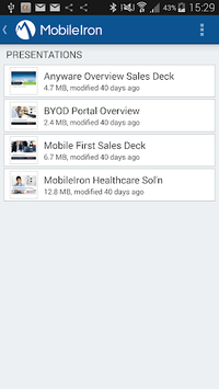 MobileIron Go APK screenshot 1