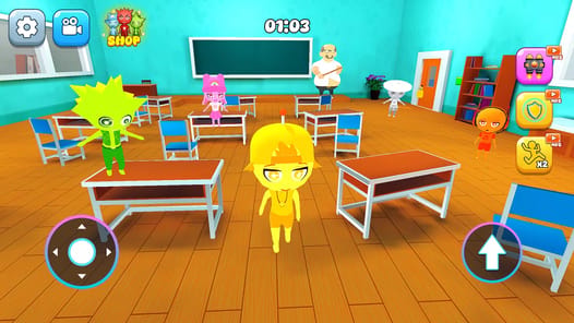 Monster School Breakout Obby APK screenshot 1