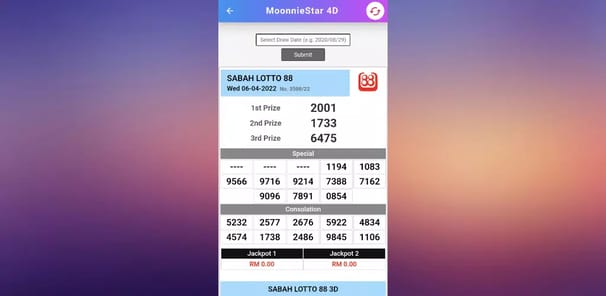 4D Live Draw Results APK screenshot 1