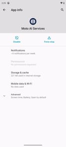 Moto AI Services APK screenshot 1