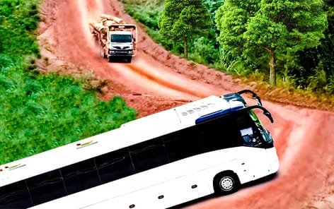 Hill Bus Simulator Coach Game APK screenshot 1