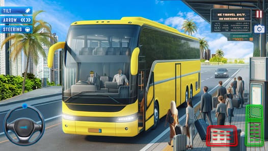 Hill Bus Simulator Coach Game APK screenshot 1