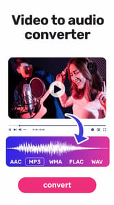Video to audio, mp3 converter APK screenshot 1